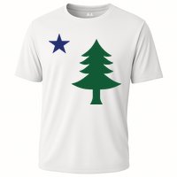 1901 Old First Flag Of Maine Pine Tree And Star Performance Shirt