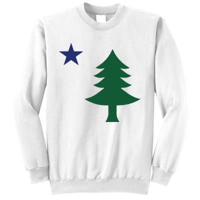 1901 Old First Flag Of Maine Pine Tree And Star Sweatshirt