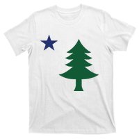 1901 Old First Flag Of Maine Pine Tree And Star T-Shirt