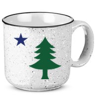 1901 Old First Flag Of Maine Pine Tree And Star 15oz Campfire Ceramic Mug