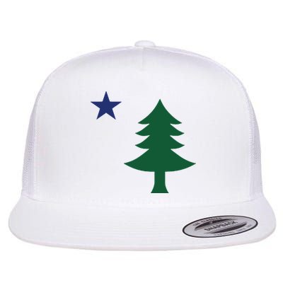 1901 Old First Flag Of Maine Pine Tree And Star Flatbill Hat