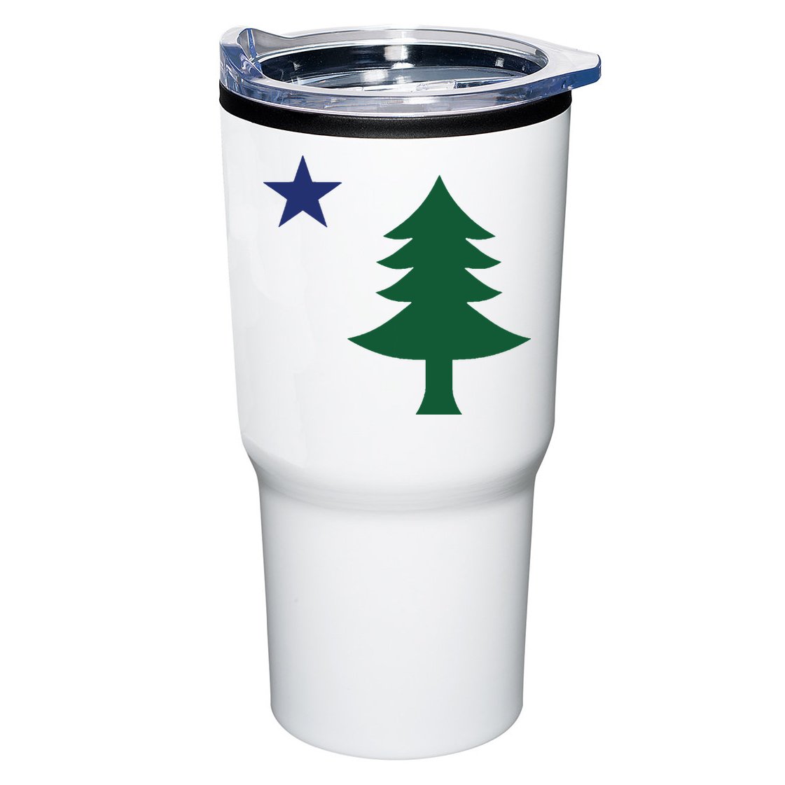 1901 Old First Flag Of Maine Pine Tree And Star Tumbler