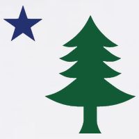 1901 Old First Flag Of Maine Pine Tree And Star Cooling Performance Long Sleeve Crew