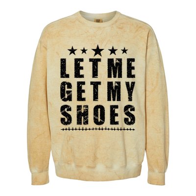 13th Of July IM Voting For Let Me Get My Shoes Colorblast Crewneck Sweatshirt