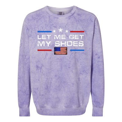 13th Of July IM Voting For Let Me Get My Shoes Colorblast Crewneck Sweatshirt