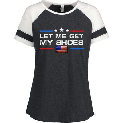 13th Of July IM Voting For Let Me Get My Shoes Enza Ladies Jersey Colorblock Tee