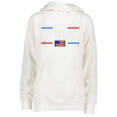 13th Of July IM Voting For Let Me Get My Shoes Womens Funnel Neck Pullover Hood