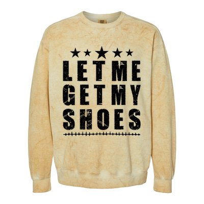 13th Of July IM Voting For Let Me Get My Shoes Colorblast Crewneck Sweatshirt