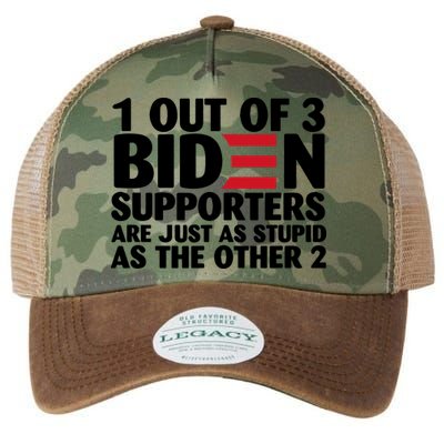 1 Out Of 3 Biden Supporters Are Just As Stupid Legacy Tie Dye Trucker Hat