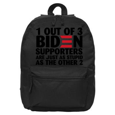 1 Out Of 3 Biden Supporters Are Just As Stupid 16 in Basic Backpack