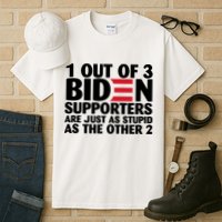 1 Out Of 3 Biden Supporters Are Just As Stupid Tall T-Shirt