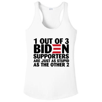 1 Out Of 3 Biden Supporters Are Just As Stupid Ladies PosiCharge Competitor Racerback Tank