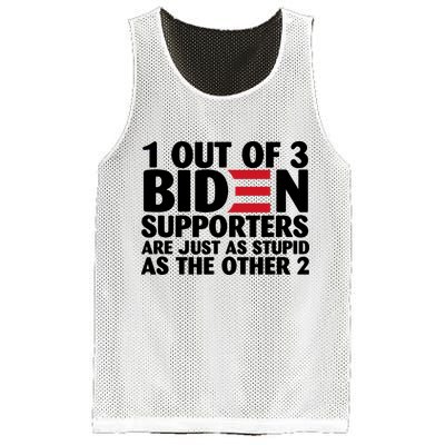 1 Out Of 3 Biden Supporters Are Just As Stupid Mesh Reversible Basketball Jersey Tank