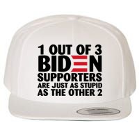 1 Out Of 3 Biden Supporters Are Just As Stupid Wool Snapback Cap