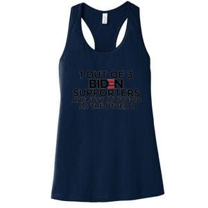 1 OUT OF 3 BIDEN SUPPORTERS Women's Racerback Tank