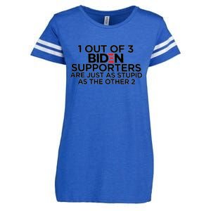 1 OUT OF 3 BIDEN SUPPORTERS Enza Ladies Jersey Football T-Shirt