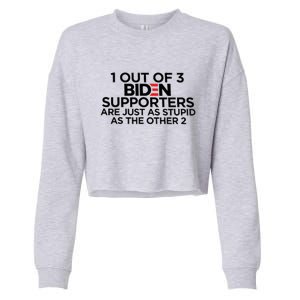 1 OUT OF 3 BIDEN SUPPORTERS Cropped Pullover Crew