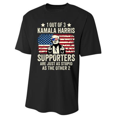 1 Out Of 3 Kamala Harris Supporters Are Just As Stupid Performance Sprint T-Shirt