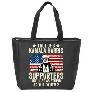 1 Out Of 3 Kamala Harris Supporters Are Just As Stupid Zip Tote Bag