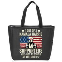 1 Out Of 3 Kamala Harris Supporters Are Just As Stupid Zip Tote Bag