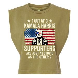 1 Out Of 3 Kamala Harris Supporters Are Just As Stupid Garment-Dyed Women's Muscle Tee