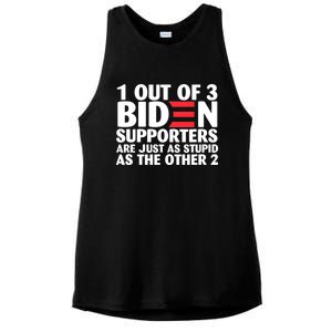 1 Out Of 3 Biden Supporters Are Just As Stupid Ladies PosiCharge Tri-Blend Wicking Tank