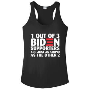 1 Out Of 3 Biden Supporters Are Just As Stupid Ladies PosiCharge Competitor Racerback Tank