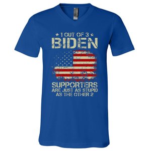 1 Out Of 3 Biden Supporters Are As Stupid As The Other 2 V-Neck T-Shirt