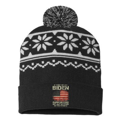 1 Out Of 3 Biden Supporters Are As Stupid As The Other 2 USA-Made Snowflake Beanie