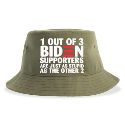 1 Out Of 3 Biden Supporters Are Just As Stupid Sustainable Bucket Hat