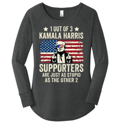 1 Out Of 3 Kamala Harris Supporters Are Just As Stupid Gift Women's Perfect Tri Tunic Long Sleeve Shirt