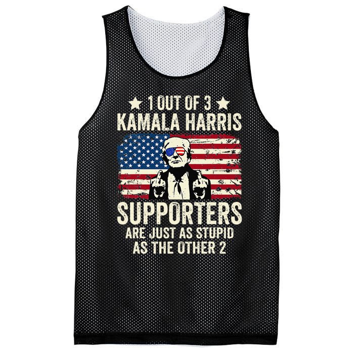 1 Out Of 3 Kamala Harris Supporters Are Just As Stupid Gift Mesh Reversible Basketball Jersey Tank