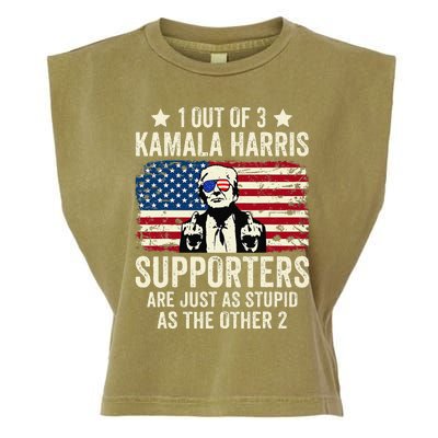 1 Out Of 3 Kamala Harris Supporters Are Just As Stupid Gift Garment-Dyed Women's Muscle Tee