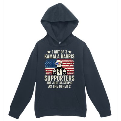 1 Out Of 3 Kamala Harris Supporters Are Just As Stupid Gift Urban Pullover Hoodie