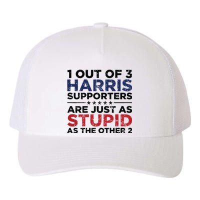 1 Out Of 3 Harris Supporters Stupid Funny Saying Yupoong Adult 5-Panel Trucker Hat