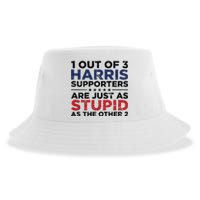 1 Out Of 3 Harris Supporters Stupid Funny Saying Sustainable Bucket Hat