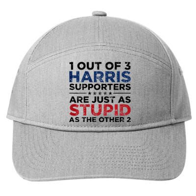 1 Out Of 3 Harris Supporters Stupid Funny Saying 7-Panel Snapback Hat