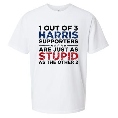 1 Out Of 3 Harris Supporters Stupid Funny Saying Sueded Cloud Jersey T-Shirt