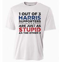 1 Out Of 3 Harris Supporters Stupid Funny Saying Cooling Performance Crew T-Shirt