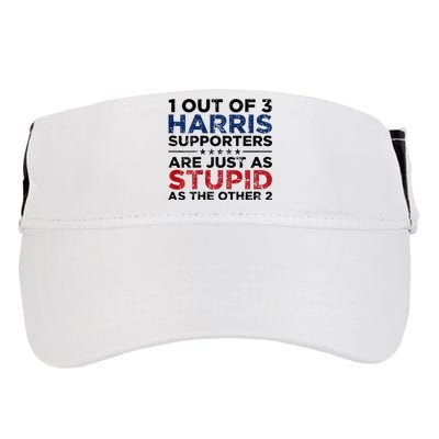 1 Out Of 3 Harris Supporters Stupid Funny Saying Adult Drive Performance Visor