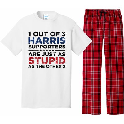 1 Out Of 3 Harris Supporters Stupid Funny Saying Pajama Set