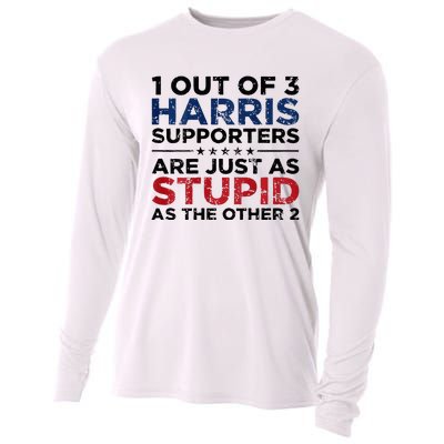 1 Out Of 3 Harris Supporters Stupid Funny Saying Cooling Performance Long Sleeve Crew