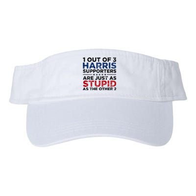 1 Out Of 3 Harris Supporters Stupid Funny Saying Valucap Bio-Washed Visor