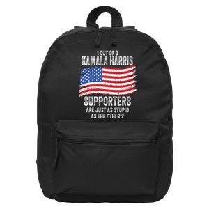 1 Out Of 3 Kamala Harris Supporters Are Just As Stupid 16 in Basic Backpack