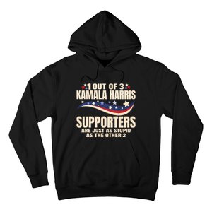 1 Out Of 3 Harris Supporters Stupid Funny Saying Hoodie