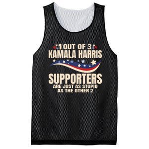 1 Out Of 3 Harris Supporters Stupid Funny Saying Mesh Reversible Basketball Jersey Tank