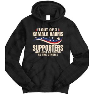 1 Out Of 3 Harris Supporters Stupid Funny Saying Tie Dye Hoodie