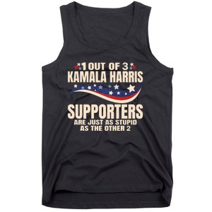 1 Out Of 3 Harris Supporters Stupid Funny Saying Tank Top