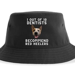 1 Out Of 10 Dentists Recommend Red Heelers Sustainable Bucket Hat