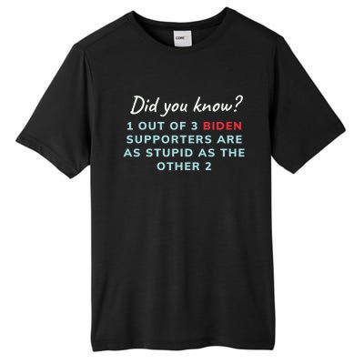 1 Out Of 3 Biden Supporters Tall Fusion ChromaSoft Performance T-Shirt